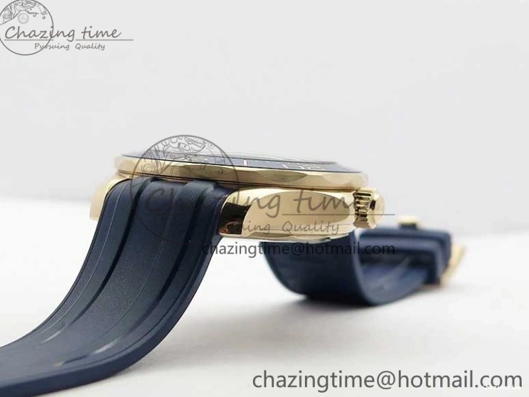 0322 2018 Seamaster Diver 300M RG Blue Ceramic VSF 1:1 Best Edition Blue Dial on Blue Rubber Strap A WeatherProof 7914